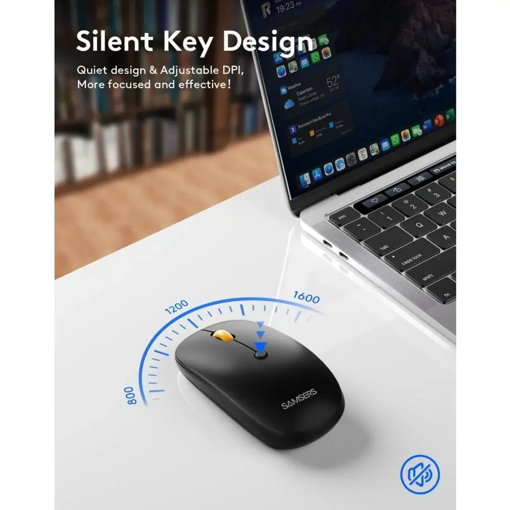 Samsers Foldable Bluetooth Keyboard & Mouse Combo USB-C Rechargeable Open Box